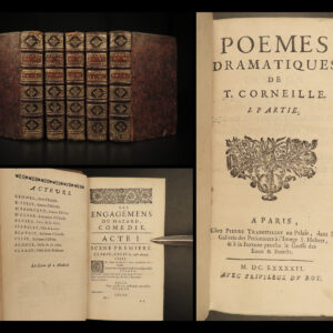 1692 French Theatre Dramatic Poems of Thomas Corneille Plays Drama 5v SET Paris