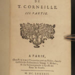 1692 French Theatre Dramatic Poems of Thomas Corneille Plays Drama 5v SET Paris