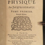 1672 PHYSICS Rohault Isaac NEWTON Optics Philosophy Science Experiments 2v