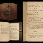 1685 Blaise PASCAL Provincial Letters Witchcraft JESUIT Magic Les Provinciales