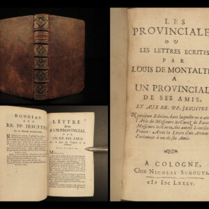1685 Blaise PASCAL Provincial Letters Witchcraft JESUIT Magic Les Provinciales