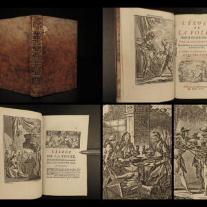 1761 In Praise of Folly ERASMUS of Rotterdam French Eisen Illustrated Encomium