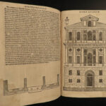 1566 1ed Serlio Architecture Italian Renaissance ROME Woodcuts Egypt Pyramids