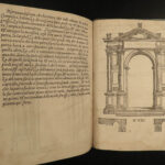 1566 1ed Serlio Architecture Italian Renaissance ROME Woodcuts Egypt Pyramids