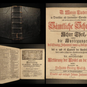 1742 Martin Luther Kirchepostille German BIBLE Devotional Prayer Halle Magdeburg