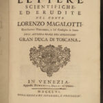 1756 Scientific Letters GALILEO Physics Comets Italian Vellum Lorenzo Magalotti