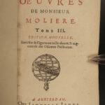 1679 Works of MOLIERE French Plays Theater School for Wives Misanthrope 4v LOT