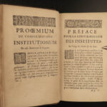 1680 LAW Justinian Institutes Digest Corpus Juris Civilis Rome Latin French 2v