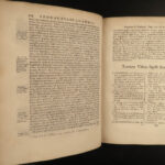 1719 APOCALYPSE & Revelation Dutch Campegius Vitringa Bible & Commentary Vellum