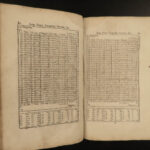 1784 Mathematics Logarithm & Nautical Tables Navigation Astronomy Dunn Rev War