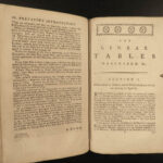 1784 Mathematics Logarithm & Nautical Tables Navigation Astronomy Dunn Rev War