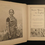 1890 Seven Years in CEYLON Leitch Sri Lanka India Illustrated Medical Missionary