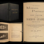 1886 1ed Mormon Portraits Joseph Smith Orson Sarah Pratt Polygamy LDS Wymetal