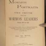 1886 1ed Mormon Portraits Joseph Smith Orson Sarah Pratt Polygamy LDS Wymetal