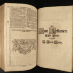 1703 ENORMOUS FOLIO German Martin Luther BIBLE Biblia Nuremberg Endters