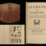 1775 Elements of Geometry Clairaut Newton Astronomy Physics Illustrated Math