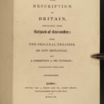 1809 BRITAIN Bertram ENGLAND MAPS Scotland Medieval monk Richard of Westminster