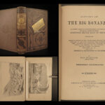 1877 The Big Bonanza Comstock Lode Silver Mine Mining Nevada De Quille Twain