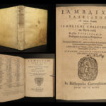 1598 Pythagoras Greek Philosophy Mathematics Iamblichus Porphyry Occult RARE