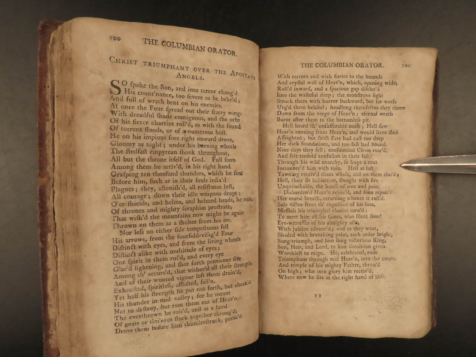 1815 Columbian Orator Caleb Bingham Washington Douglass Slavery