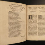 1598 Pythagoras Greek Philosophy Mathematics Iamblichus Porphyry Occult RARE