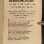 1694 Valesiana Roman Poetry Latin French Valois Cassius Dio Vellum Rare Binding