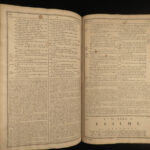 1765 HUGE FOLIOS Bible Edinburgh Scotland Map Plates Taylor Moffat Family RARE
