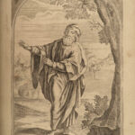 1765 HUGE FOLIOS Bible Edinburgh Scotland Map Plates Taylor Moffat Family RARE