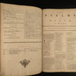 1765 HUGE FOLIOS Bible Edinburgh Scotland Map Plates Taylor Moffat Family RARE