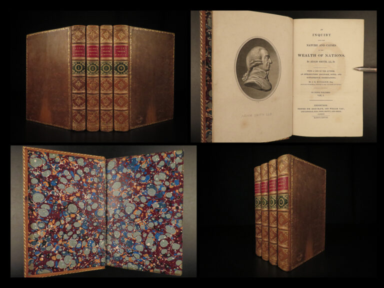 Image of 1828 Wealth of Nations Adam Smith Economics Industrial Revolution Capitalism 4v