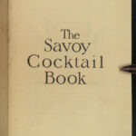 1930 1st/1st Savoy Cocktail Craddock Liquor Alcohol Recipes Prohibition Art Deco