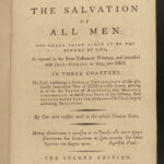 1787 Puritan Charles Chauncy Plymouth Cotton Mather RARE Salvation of All Men