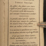 1792 TINY Pocket French Calendar Poems Gilt Aquatint Illustrations Miniature
