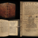 1557 1ed Epitome on Prosody Latin & Greek Grammar Language Berthelon Literature