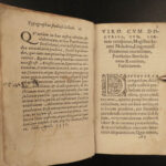 1557 1ed Epitome on Prosody Latin & Greek Grammar Language Berthelon Literature