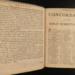 1738 1ed Bible Concordance Scottish Alexander Cruden KJV HUGE + Apocrypha London