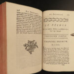 1770 GARDENS Practice of Gardening Horticulture Agriculture Flowers Schabol 2v