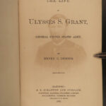 1868 Ulysses S Grant 1ed Life American President Civil War Military Army Deming