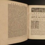 1699 Dutch Marckius on BIBLE & Revelation Apocalypse Eschatology 2v Vellum RARE