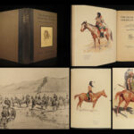 1923 1ed American Indian Frederic Remington Illustrated Sioux Warriors Garland