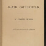 1850 1ed David Copperfield Charles Dickens Illustrated English Browne Literature
