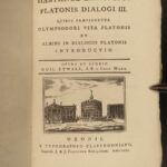 1771 PLATO Dialogues Republic Socrates Alcibiades Greek Philosophy OXFORD Latin