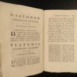 1771 PLATO Dialogues Republic Socrates Alcibiades Greek Philosophy OXFORD Latin