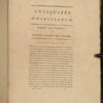 1781 Antiquities of Herculaneum Ancient ROME Emperors Erotica Vesuvius Pompeii
