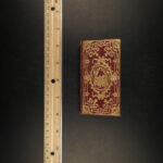 1787 TINY Pocket-Size French Almanac European History Moroccan Fine Miniature