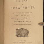 1887 Gambling 1ed Game of Draw Poker Card Games Rules & Strategy Keller RARE