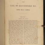 1881 1ed Life of Benjamin Disraeli Earl of Beaconsfield British Politics Ewald