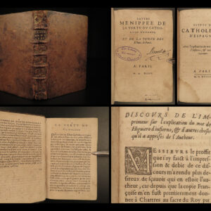 1594 Menippean Satire Catholic LEAGUE Spain France Religion Wars Paris