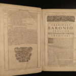 1686 Cesare Baronio History of Catholic Church Ecclesiastical Annals Popes HUGE