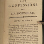 1782 Confessions of Jean-Jacques Rousseau Autobiography Enlightenment Philosophy